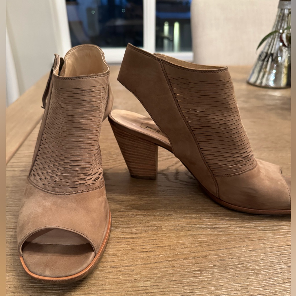 Paul Green Willow Suede Peep Toe Ankle Bootie